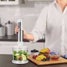 Load image into Gallery viewer, Mighty Rock Immersion Hand Blender Stick Blender Handheld Mixer for Soup Smoothie Baby Food BPA Free with Whisk Beaker Chopper Bowl
