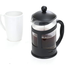 Load image into Gallery viewer, Kibhous French Press Coffee Machine Capacity 34Oz Coffee Machine, with 1 Filter, Heat-Resistant and Durable Borosilicate Glass, Black
