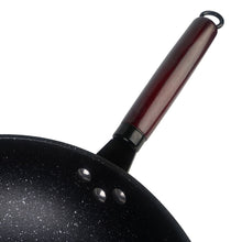 Load image into Gallery viewer, Kibhous Antiskid Non-Stick Pan, 12.5 Inch Stone Coated Frying Pan, Bakelite Handle Antiskid Frying Woks, Black
