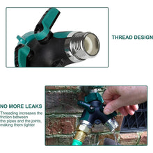 Load image into Gallery viewer, Aedavey 2 Way Hose Splitter, 2 Way Water Splitter Heavy Duty, Garden Faucet, Faucet Splitter, Hose and Splitter, Garden Hose and Splitter, Hose Bib Splitter, with Shut off Valve

