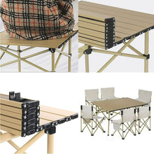 Load image into Gallery viewer, COWIN Folding Camping Table Portable , 37.4&#39;&#39; x 22.4&#39;&#39; Beach Table for Sand, Foldable Side Table, Foldable Portable Camping Table, Folding Camp Table Camping Folding Table Small Camping Table Aluminum
