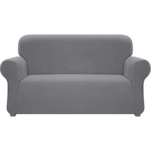 Load image into Gallery viewer, kibhous super stretch sofa cover universal sofa cover for 3 people, soft washable with elasticated bottom, suitable for pets children
