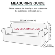 Load image into Gallery viewer, kibhous super stretch sofa cover universal sofa cover for 3 people, soft washable with elasticated bottom, suitable for pets children
