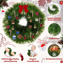 Load image into Gallery viewer, 50FT Christmas Garland for Christmas Decoration, Non-Lit Soft Green Unlit Artificial Greenery Garland for Outdoor Or Indoor Decor, Artificial Christmas Twist Garland for Wedding Party Decoration
