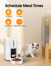 Load image into Gallery viewer, Automatic Cat Feeders,5L Schedule Feeding Pet Dry Food Dispenser for Cats,10s Voice Recording
