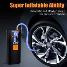 Load image into Gallery viewer, Tire Inflator Portable Air Compressor, Cordless Air Pump with Digital Pressure Gauge
