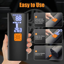 Load image into Gallery viewer, Tire Inflator Portable Air Compressor, Cordless Air Pump with Digital Pressure Gauge
