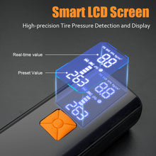 Load image into Gallery viewer, Tire Inflator Portable Air Compressor, Cordless Air Pump with Digital Pressure Gauge
