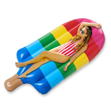 Load image into Gallery viewer, Funsmile Inflatable Float Pool Raft Popsicle Floatie Lounge Pool Lounger Water Fun Summer Beach Party Toys for Kids Adults 59" x 31.5"
