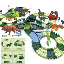 Load image into Gallery viewer, Dinosaur Toys Race Track Set to Create a Race Car Track Dino World,Christmas Birthday Gift for Kids Age 3+
