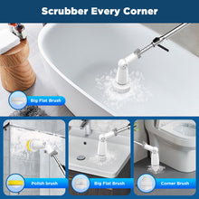 Load image into Gallery viewer, Bathroom Cleaning Brush, Electric/Cordless/Rotating
