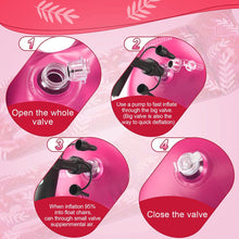 Load image into Gallery viewer, COWIN Inflatable Pool Floats Hammock, 73 X 34 Inches Adults for Size Water Hammock Lounge with Headrest, Floating Pool Lounge Chair for Men and Women (Red)
