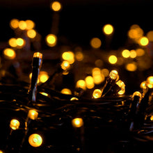 Load image into Gallery viewer, Funsmile Christmas String Lights LED Twinkle Cluster Lights 82Ft 200Led 8 Modes Timer Memory Function for Christmas Xmas Tree Holiday Party Garden Warm White

