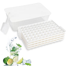 Load image into Gallery viewer, Mighty Rock Ice Cube Tray Silicone Bottom with Ice Bin Scoop 308 Pcs Tiny Crushed Ice Cubes Molds for Chilling Drinks Coffee Juice White
