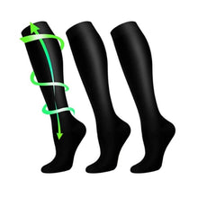 Load image into Gallery viewer, Swtroom 3 Pairs Compression knee Socks for Women &amp; Men for Outdoor Cycling and Running Recovery Socks, Black
