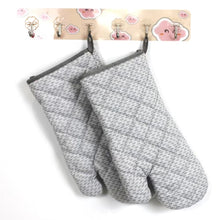 Load image into Gallery viewer, Movsou Oven Mitts 2 Pcs Set, Kitchen Oven Glove High Heat Resistant Long Flexible Thick Gloves for Cooking BBQ Kitchen Mitt Gray
