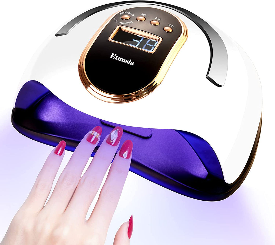 Meidong Gel Dryer Lamp for Manicure UV LED Nail Dryer Smart Sensor LCD Display Nail Lamp 168W Powerful Professional Lamp For Drying Nails