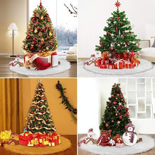 Load image into Gallery viewer, Christmas Tree Skirt Tree Skirt White Tree Skirt for Christmas Tree Decorations Plush Skirt for Merry Christmas Party Christmas Tree Decoration Merry Christmas Tree Skirt Collar 36 inch
