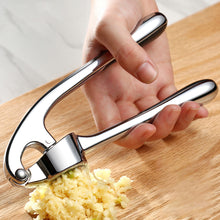 Load image into Gallery viewer, Garlic Press 2 in 1 Professional Zinc Alloy Garlic Mincer Ginger Squeezer Heavy Duty Garlic Crush Chopper - Durable and Easy to Clean
