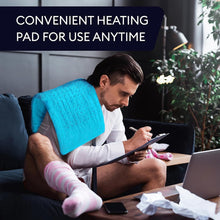 Load image into Gallery viewer, 12&quot;x24&quot; Double Sided Heating Pad for Lower Back Pain &amp; Period Cramps Relief, Heat Pad with 3 Heat Settings for Neck &amp; Shoulders, Heat Patches, Light blue
