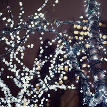 Load image into Gallery viewer, Christmas String Lights Twinkle Cluster Lights 82Ft 200Led 8 Modes Timer Memory Function for Christmas Party Garden Cool White
