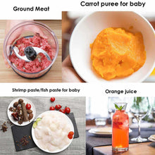 Load image into Gallery viewer, Immersion Hand Blender 4-in-1 500W Stick Blender with Chopper Beaker Whisk 2 Speed for Smoothies Shakes Sauces,Black
