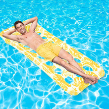 Load image into Gallery viewer, COWIN Inflatable Pool Floats Hammock 73 x 34 inches Adults for Size Water Hammock Lounge with Headrest Floating Pool Lounge Chair for Men and Women (Yellow)
