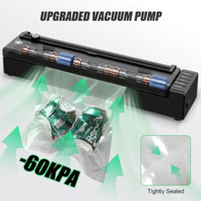 Load image into Gallery viewer, Vacuum Sealer Machine, Cordless Rechargeable Food Vacuum Sealer for Dry/Moist Food Storage and Sous Vide, With Strong Vacuum and Complete Seal, With Bag Cutter and 10 Vacuum Bags
