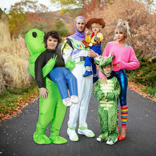 Load image into Gallery viewer, Halloween Inflatable Costume Kids Alien Costume Halloween Alien Blow Up Costumes Alien, Suit for Kids Teenagers, for Christmas and Halloween, Green
