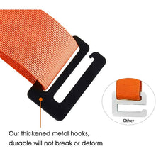 Load image into Gallery viewer, Movsou Moving Straps Lifting Strap for Furniture Appliances Mattresses Heavy Objects up to 500 Pounds 2-Person Furniture Appliances Carrying, Orange
