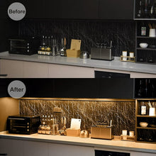 Load image into Gallery viewer, Kibhous 3 Pcs 12" Dimmable Under Cabinet Lights, 12W Under Counter LED Light Bar Linkable Kit with Dimmer Switch Kitchen, Counter Showcase, Shelf Lighting (3000K Warm White)
