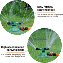 Load image into Gallery viewer, 360° Lawn Sprinkler for Yard, Adjustable Rotating Water Sprinkler, Garden Irrigation System, Large Area Coverage
