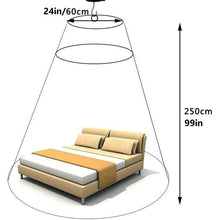 Load image into Gallery viewer, Cowin Universal Dome Mosquito Mesh Net Easy Installation Hanging Bed Canopy Netting for Single to King Size Beds Hammocks Cribs(White)
