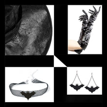 Load image into Gallery viewer, Halloween Witch Set Halloween Women Adult Wizard Costume Cosplay Accessory with Necklaces, Earrings, Gloves
