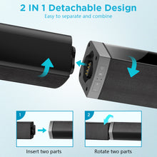 Load image into Gallery viewer, KY2020D Sound Bars for TV Bluetooth 5.0 Soundbar 50W Split Soundbars
