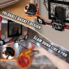 Load image into Gallery viewer, Indoor Basketball Hoop for Kids, Over The Door Basketball Hoops with Audio Scoreboard, Mini Children's Basketball Hoop Toys, Gifts for 5-12 Year Old Boys Girls
