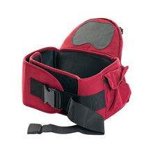 Load image into Gallery viewer, Silensys 5-in-1 Baby Strap Carrier with Hip Seat Kangaroo Bag, Detachable Multifunctional Waist Support Stool Strap, Red
