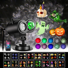 Load image into Gallery viewer, Movsou  2026 Upgraded Halloween Projector, 8 Patterns (Ocean Wave &amp; Patterns), 8 Theme Holiday Projector with Remote for Halloween,Christmas,Ha
