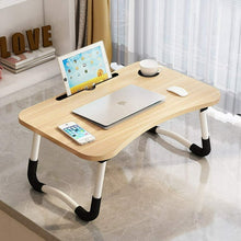 Load image into Gallery viewer, Mighty Rock Laptop Desk Foldable Bed Tray Table Laptop Bed Stand Standing Table for Bed Sofa Couch Floor Beige
