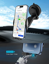 Load image into Gallery viewer, Wireless Car Charger, 15W Fast Charging Auto Clamping Car Charger Phone Mount, Windshield Dashboard Air Vent Car Phone Holder, Fit for iPhone, Samsung, Etc
