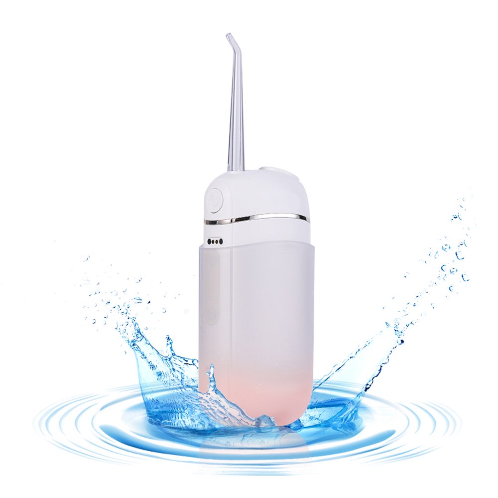 SWTROOM Cordless Water Flosser Oral Irrigator, Dental Teeth Cleaner IPX7 Waterproof 3 Modes for Home and Travel