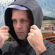 Load image into Gallery viewer, Raincoat Waterproof Men's Long Rain Jacket Lightweight Rainwear Reflective Reusable with Hood
