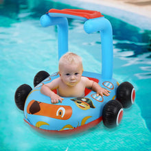 Load image into Gallery viewer, Funsmile Toddlers Inflatable Toddler Floaties Pool Float Toys 35.4×31.4in with Water Spray Gun Kids Pirate Boat Summer Party Aged 3-6

