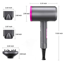 Load image into Gallery viewer, MOVSOU 1800W Professional Hair Dryer with Diffuser Ionic Conditioning - Powerful, Fast Hairdryer Blow Dryer,AC Motor Heat Hot and Cold Wind Constant Temperature Hair Care Without Damaging Hair
