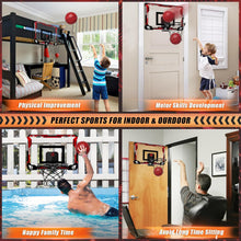 Load image into Gallery viewer, Indoor Basketball Hoop for Kids, Over The Door Basketball Hoops with Audio Scoreboard, Mini Children's Basketball Hoop Toys, Gifts for 5-12 Year Old Boys Girls
