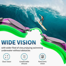 Load image into Gallery viewer, Maraawa 3 Pack Swim Goggles No Leakage Clear Vision for Adults Men Women, Swimming Goggles Anti Fog Color Black, Green, Yellow
