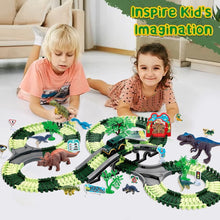 Load image into Gallery viewer, Dinosaur Toys Race Track Set to Create a Race Car Track Dino World,Christmas Birthday Gift for Kids Age 3+
