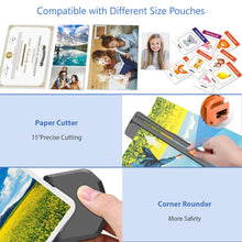 Load image into Gallery viewer, Laminator, A4 Laminator Machine, 13in Laminator Hot &amp; Cold Thermal Laminator For Home Office School Business Use With Paper Trimmer and Corner Rounder
