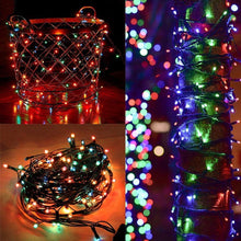 Load image into Gallery viewer, Christmas String Lights Twinkle Cluster Lights 82Ft 200Led 8 Modes Timer Memory Function for Christmas Party Garden Multicolor

