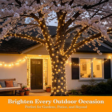 Load image into Gallery viewer, Christmas String Lights Plug in, 99FT 300 LED 8 Lighting Modes for Outdoor Christmas Tree Lights Wedding Party Decoration, Warm White
